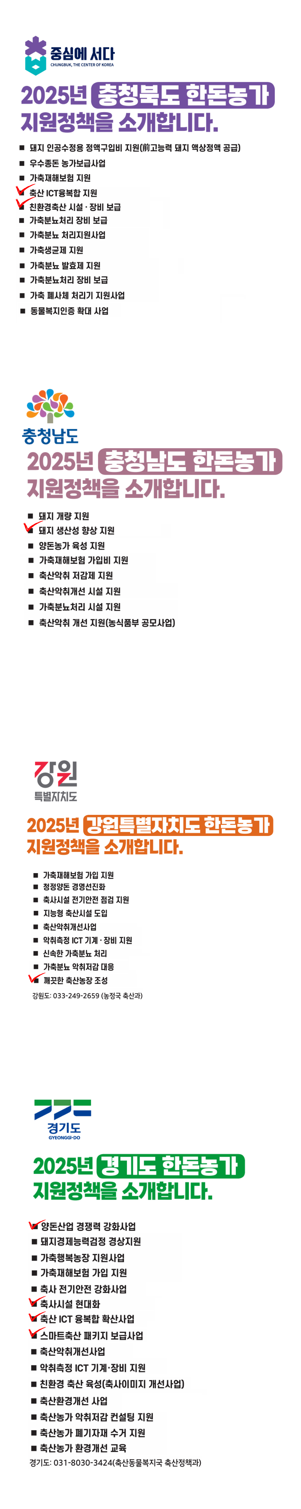 2025 지역별 지원사업 내용 (1)