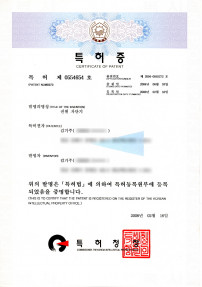 Patent Certificate